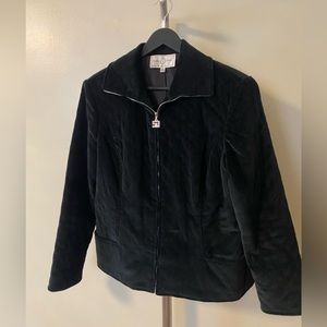 St John Velvet Quilted Jacket